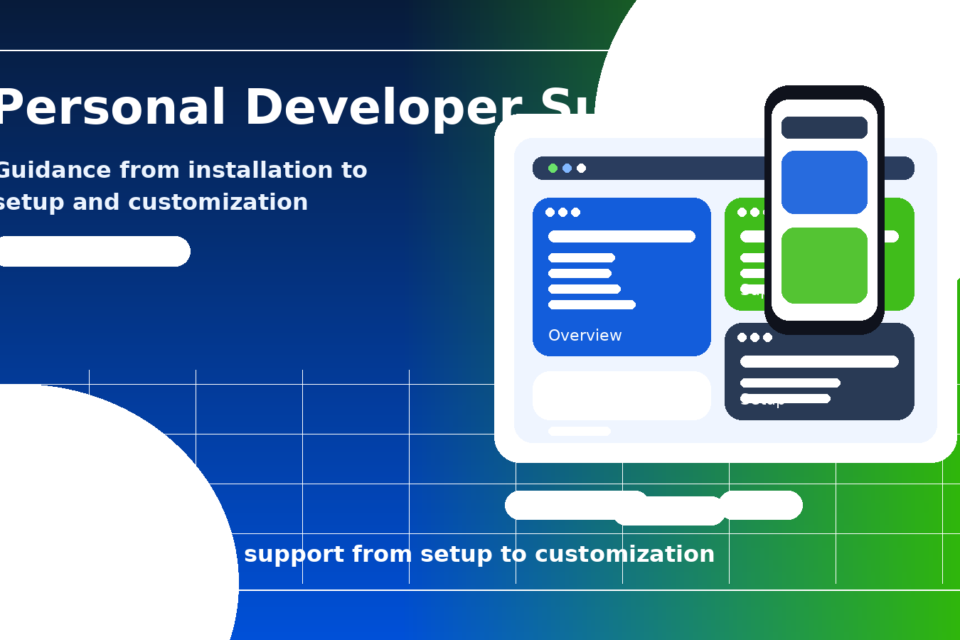 Personal developer support artwork by Servizine Digital Development in Trinidad and Tobago