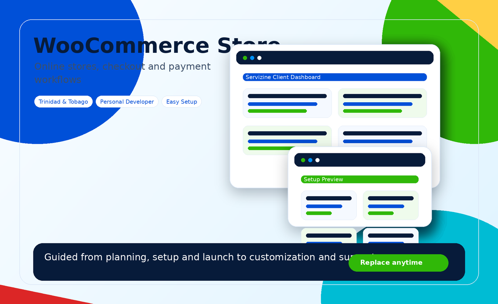 WooCommerce development artwork by Servizine Digital Development in Trinidad and Tobago